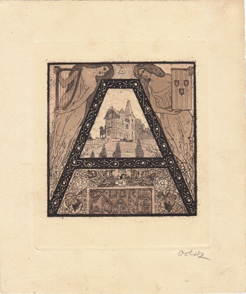 EMIL ORLIK (1870-1932) Professor Dr., dt. Maler u. Graphiker, u.a. Wiener Secession, aud der er 1904 mit Gutav Klimt austrat