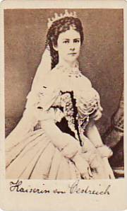 ELISABETH KAISERIN VON ÖSTERREICH, gen. SISSI (1837-98 ermordet), seit 1854 verheiratet mit Franz Joseph I.