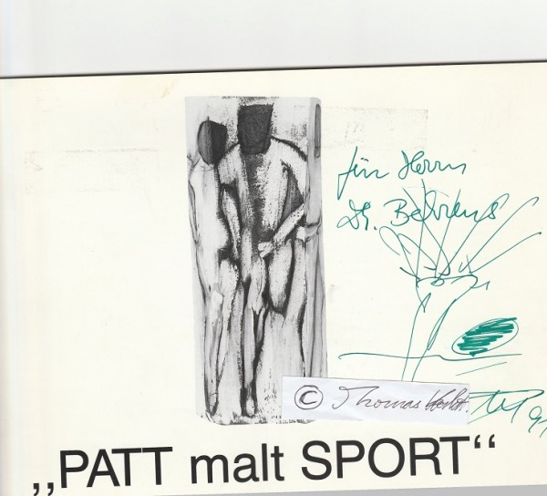 PATT (Dieter Patt, 1943) deutscher Musiker, Künstler und Anatol Herzfeld-Schüler, Sportler, Gastprofessor an der University of New Mexico, Landrat