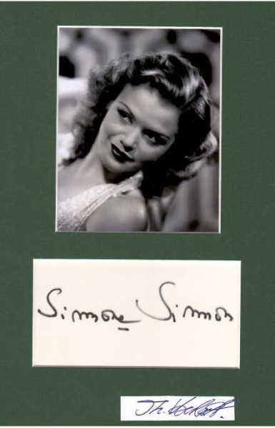 SIMONE SIMON (1910-2005) französische Schauspielerin, die Katzenfrau , u.a. La bete humaine (Jean Renoir 1938) und Cat People (1942) / french actress, the cat woman