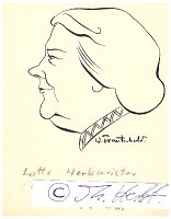 WALTER TRAUTSCHOLD (1902-69) dt. Karikaturist und Kabarettist (Die Katakombe), Sohn von Schauspieler u. Regisseur Gustav Trautschold und Bruder von Ilse Trautschold (1906-91)