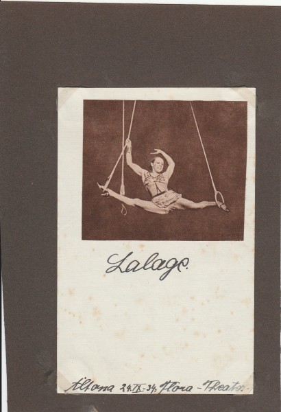 LALAGE (Salage?) deutsche Seiltänzerin