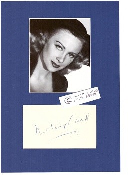 MARTINE CAROL (1922-67) früh verstorbener, französischer Filmstar, Sexbombe, Ehrenbürgerin der Hauptstadt von Haiti Port-au-Prince