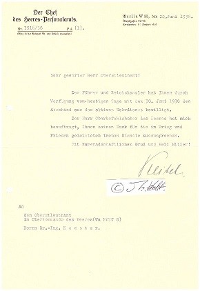 BODEWIN KEITEL (1888-1953) deutscher General der Infanterie im Zweiten Weltkrieg, Bruder des Generalfeldmarschall Wilhelm Keitel, Chef des Heerespersonalamtes (HPA)