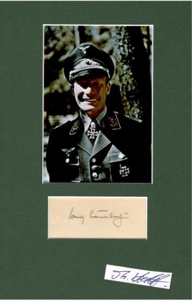 WERNER BAUMBACH (1916-53 bei Buenos Aires abgestürzt) deutscher Oberst der Kampfflieger im Zweiten Weltkrieg, 1944/45 war er zeitweilig mit den Geschäften des Generals der Kampfflieger betraut, Ehrenpokal für besondere Leistung im Luftkrieg Ritterkreuz des Eisernen Kreuzes mit Eichenlaub und Schwertern, Fliegerführer 200, Zweimalige Nennung im Wehrmachtbericht