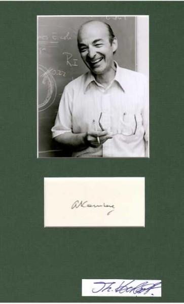 ARTHUR KORNBERG (1918-2007) Professor Dr., US-amerikanischer Biochemiker. Zusammen mit Severo Ochoa erhielt er 1959 den Nobelpreis für Physiologie oder Medizin „für die Entdeckung des Mechanismus in der biologischen Synthese der Ribonukleinsäure und der Desoxyribonukleinsäure“