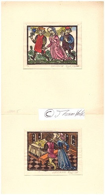 EDUARD EGE (1893-1978) deutscher Maler, Graphiker und Holzschneider; als Typograf gestaltete er die Ege-Schrift (1921) und die Basalt (1926), 1925-35 Leitung der Münchner Lehrwerkstätten, 1927 Meisterschule für Deutschlands Buchdrucker, entwarf u.a. das 1945 entstandene Bayerische Staatswappen und das 1955 bis 1993 verwendete Signet der Deutschen Bundesbahn, 1927 entwarf Ege ein modernes Stadtwappen für München, 1950 Art Director der 1949 neu begründeten Zeitschrift Gebrauchsgraphik (heute Novum – world of graphic design), ab 1958 gestaltete er 13 realisierte Briefmarken für die Deutsche Bundespost.