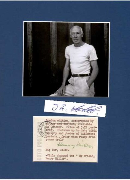 HENRY MILLER (1891-1980) amerikanischer Schriftsteller, auch Maler / US-american writer, also painter