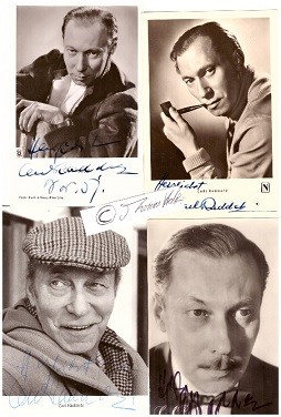 CARL RADDATZ (1912-2004) dt. UFA-Star, deutsche Stimme von Humphrey Bogart, Robert Mitchum, Burt Lancaster und Kirk Douglas