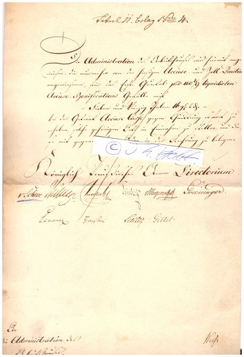 JOHANN EHRENFRIED VON MEYENFELD (1745-1830) preußischer Geheimer Finanzrath, Oberfinanzrat, 1779 Mitbegründer der Gesellschaft deutscher Nation zur Versorgung wahrer Hausarmen in Berlin mit Brennholz (später: Deutsche Gesellschaft zur Versorgung verschämter Armer mit freiem Brennmaterial)