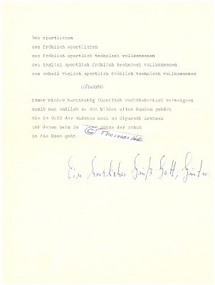 GÜNTER HERBURGER (1932-2018) deutscher Schriftsteller, früher Vagabund