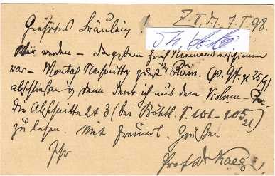 ADOLF KAEGI (1849-1923) Professor Dr.phil., Schweizer Indologe und Gräzist / Swiss Indologist and classicist