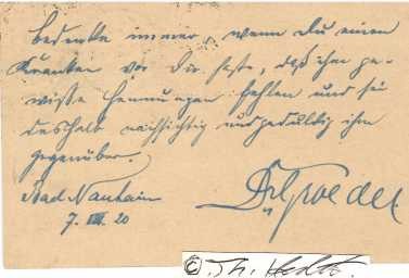 FRANZ MAXIMILIAN GROEDEL (FRANZ GROEDEL, 1881-1951) Professor Dr., in die USA emigrierter Kardiologe deutsch-jüdischer Herkunft. Professor für Röntgenologie und Physikalische Therapie / German-jewish doctor and university professor