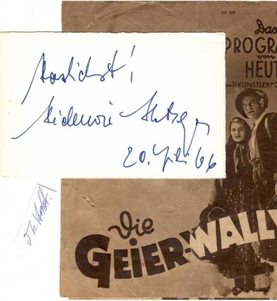 HEIDEMARIE HATHEYER (1919-90) österreichische Schauspielerin, von Luis Trenker für seinen Film um die Matterhorn-Erstbesteigung Der Berg ruft (1938) entdeckt, berühmt als DIE GEIERWALLY (1940)