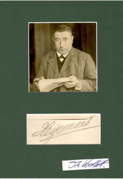 HERMANN HEIJERMANS (1864-1924) niederländischer Schriftsteller, Journalist und Intendant. Vor allem als Dramatiker gewürdigt, gilt er als der bedeutendste Vertreter des Naturalismus in der niederländischen Sprache.
