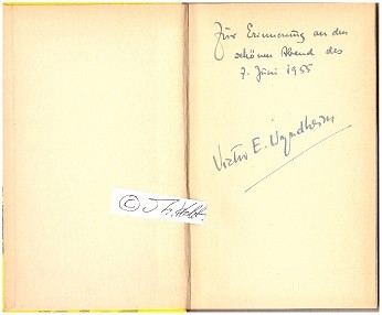 VICTOR E. WYNDHEIM (Pseudonym von Victor Klages (1889–1978)) deutscher Schriftsteller und Journalist