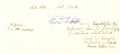 CHRISTIAN JACOB GREMP VON FREUDENSTEIN (Daten unbekannt) deutscher Adliger und wohl Jurist