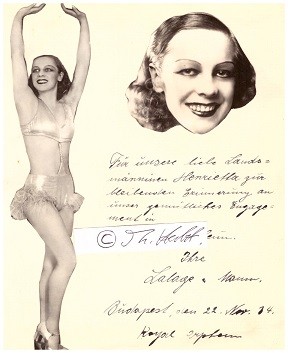 LALAGE (Daten unbekannt) deutsche Trapezkünstlerin, Flugtrapez / Flying Trapeze