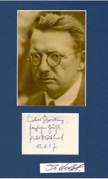 MAX BARTHEL (1893-1975) deutscher Schriftsteller, sozialistische Jugendbewegung, KPD, später NSDAP, Kriegsberichterstatter