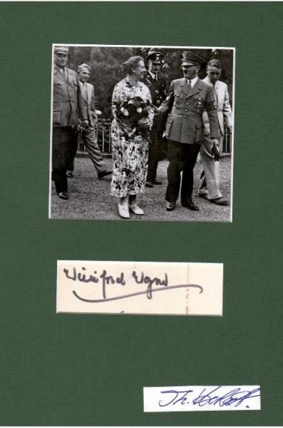 WINIFRED WAGNER (1897-1980) heiratete 1915 Siegfried Wagner, befreundet mit Adolf Hitler, 1930-51 Gesamtleitung der Bayreuther Festspiele