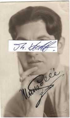 HANS GOLLE (Daten unbekannt) deutscher Operettentenor / german opera singer