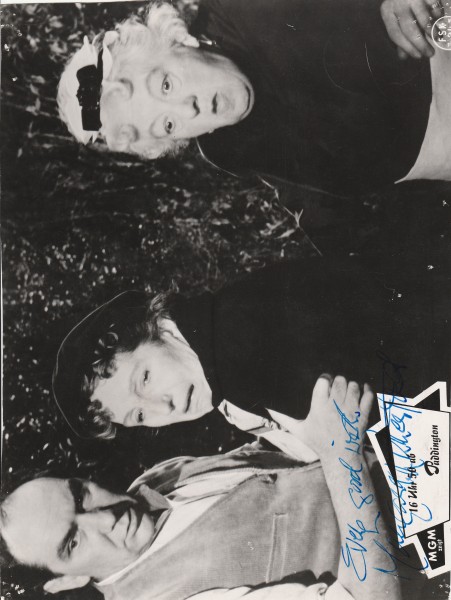MARGARET RUTHERFORD (1892-1972) Dame (DBE) britische Schauspielerin "Miss Marple", Oscar-Gewinnerin