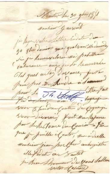 VICTOR ESCOUSSE (Victor Laserre, 1813-32 SM) französischer Dichter und Dramatiker / french poet and dramatist. Er trat im Alter von 18 Jahren mit dem Schauspiel Farruck le Maure (1831) auf, das sehr günstig aufgenommen wurde. Dagegen fiel seine Tragödie Pierre III (1831) durch. Ein Jahr später brachte er sein in Gemeinschaft mit seinem Freund Auguste Lebras (1811–1832) verfasstes Schauspiel Raymond auf die Bühne. Als dieses vom Publikum zurückgewiesen wurde, töteten sich beide Dichter sechs Tage darauf (24. Februar 1832) durch Kohlendampf. Béranger widmete Escousses Andenken einige schöne Stanzen: Le Suicide. (WIKI)