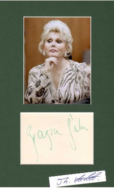 ZSA ZSA GABOR (1917-2016) ungarisch-amerikanische Schauspielerin, hauptsächlich durch ihr glamouröses Privatleben mit acht Ehemännern bekannt