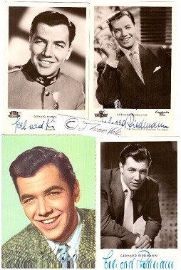 GERHARD RIEDMANN (1925-2004) österreichischer Schauspieler und Sänger, verheiratet mit der Schauspielerin Eva Probst, danach mit der Industriellentochter Anita Swarovski