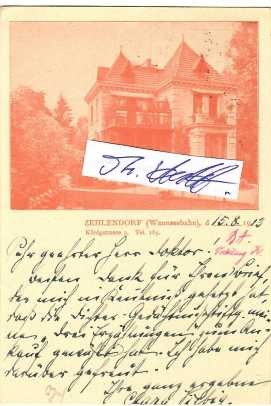 CLARA VIEBIG (1860-1952) deutsche Erzählerin, Dramatikerin und Feuilletonistin des Naturalismus. Sie war einer der meistgelesenen Autoren um 1900.