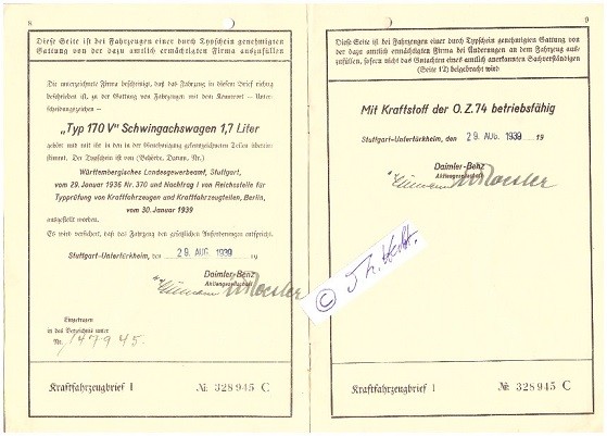 DAIMLER-BENZ AG 1939