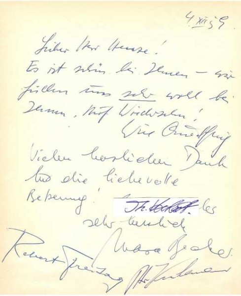 WILL QUADFLIEG (1914-2003) deutscher Schauspieler / german actor
