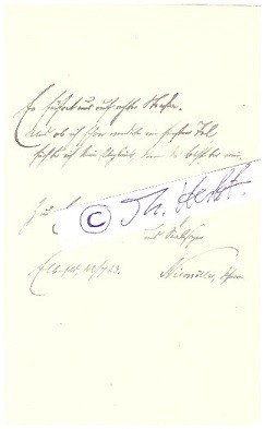 D. HEINRICH NIEMÖLLER (1859-1941) evangelisch lutherischer Pfarrer in Elberfeld, der Vater von Wilhelm und Martin Niemöller