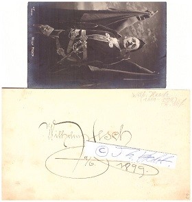 WILHELM HESCH (Willy Hesch/Vilem Hes, 1860-1908) österreichischer Theaterschauspieler und Opernsänger (dramatischer Bass), Kammersänger an der Hofoper Wien