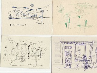OTTO SAMMER (1914-2004) deutscher Maler und Zeichner Tachismus, german painter and illustrator