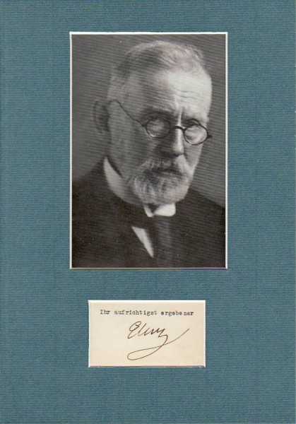 PAUL EHRLICH (1854-1915) Professor Dr., dt. Chemiker u. Mediziner, entwickelte die Chemotherapie, 1908 Nobelpreis für Medizin