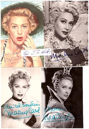 MARTINE CAROL (1922-67) früh verstorbener, französischer Filmstar, Sexbombe, Ehrenbürgerin der Hauptstadt von Haiti Port-au-Prince / french actress