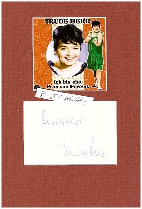 TRUDE HERR (1927-91) Kölner Orginal, Schauspielerin und Sängerin