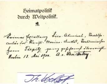 ADOLPH VON WENCKSTERN (1862-1914 Dixmuiden) deutscher Nationalökonom, Professor der Nationalökonomie und Finanzwissenschaft an der kaiserlich japanischen Universität Tokio. Er habilitierte sich 1896 mit Karl Marx und war von 1896 bis 1907 Privatdozent an der Berliner Universität, 1897 bis 1899 zugleich Assistent Schmollers, später Professor der Staatswissenschaften und Wirtschaftswissenschaften an der Universität Greifswald und Universität Breslau. Im Verlauf der Ersten Flandernschlacht wurde er in der Nacht zum 22. Oktober bei einem Sturmangriff in der Nähe von Dixmuiden schwer verwundet. Er starb vermutlich am Tag darauf in einem Sanitätszug auf der Fahrt nach Calais.