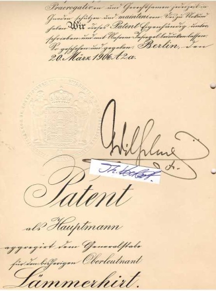 WILHELM II. (1859-1941) von 1888 bis 1918 letzter Deutscher Kaiser und König von Preußen