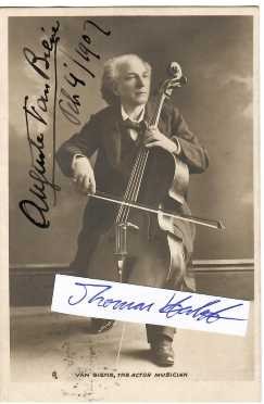 AUGUSTE VAN BIENE (August, Ezechiel van Biene, 1849-1913) niederländischer Komponist, Geiger und Schauspieler / dutch composer, cellist and actor