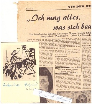 EDITH GUETH (Edith Prutz-Gueth, 1928-2008) deutsche Malerin und Illustratorin aus Unna