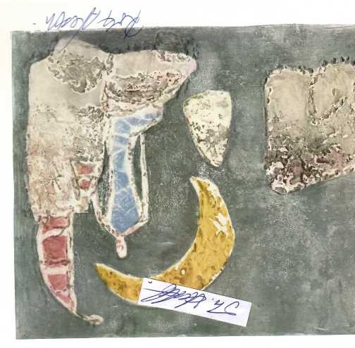 ROLF NESCH (eigentlich: Emil Rudolf Nesch, 1893-1975) Professor, deutsch-norwegischer Maler und Grafiker, 1919 Studium in Dresden bei Oskar Kokoschka mit eigenem Meister-Atelier. Rolf Nesch war Mitglied der Künstlergruppe Die Schaffenden. 1924 besuchte er Ernst Ludwig Kirchner in Davos. Alös Erfinder der Technik des Metalldrucks in die Kunstgeschichte des 20. Jahrhunderts als Neuerer grafischer Techniken eingegangen.