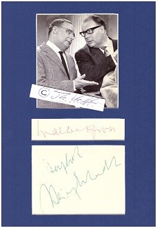 HEINZ ERHARDT (1909-79) deutsch-baltischer Komiker, Musiker, Komponist, Unterhaltungskünstler, Kabarettist, Schauspieler und Dichter / WALTER GROSS (1904-89) deutscher Schauspieler, Kabarettist