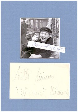 ADDI MÜNSTER (eigentlich Albert Münster; 1902–1990) deutscher Schauspieler, Sänger und Komiker aus Hamburg / german actor, comic and singer