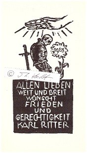 KARL RITTER (1888-1977) deutscher Illustrator, Werbegrafiker, Regisseur, Drehbuchautor und Filmproduzent, Professor an der Filmakademie in Potsdam-Babelsberg, Major (alter Adler) und Flugzeugkonstrukteur im Ersten Weltkrieg / German film producer and director responsible for many Nazi propaganda films