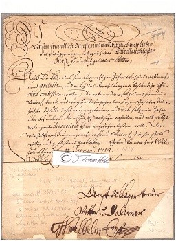 WILHELM ERNST (1662-1728) Reg. HERZOG VON SACHSEN-WEIMAR, aus der ernestinischen Linie des Hauses Wettin, beklannt seine Auseinandersetzung mit Johann Sebastian Bach