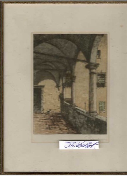JOSEF EIDENBERGER (1899-1991) Professor, österreichischer Maler und Radier / austrian painter and etcher