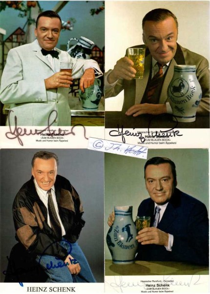 HEINZ SCHENK (1924-2014) deutscher Showmaster und Schauspieler, Sänger und Textdichter; u.a. Zum blauen Bock