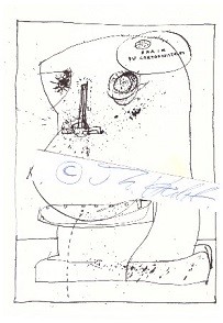 DAVID HUGHES (1952) englischer Cartoonist, Zeichner / british caricaturist, designer of children books